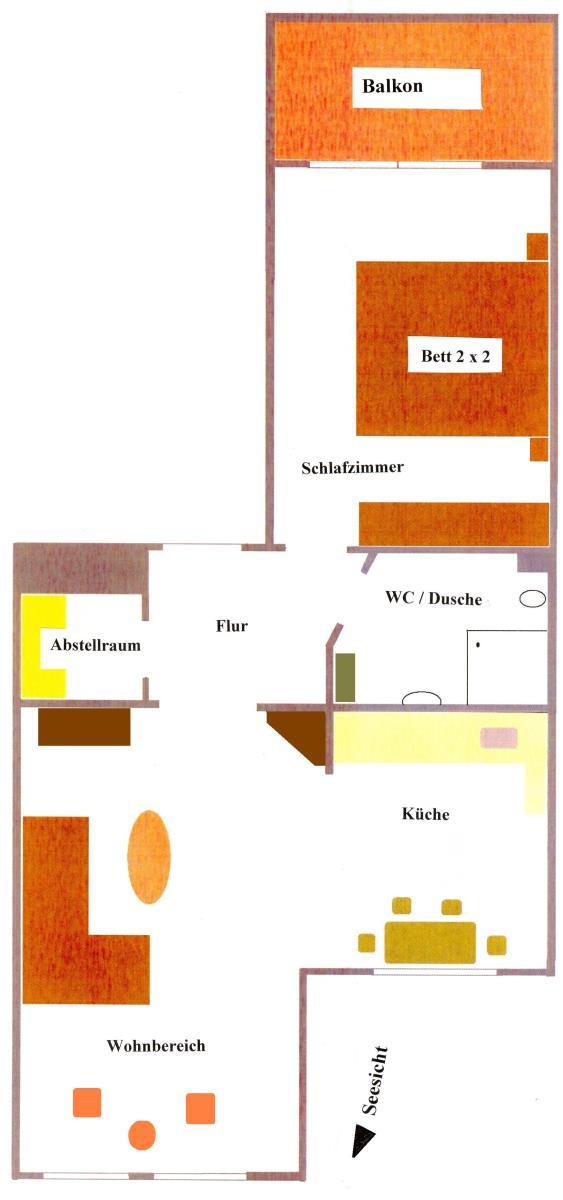 Seewind 6 - Ferienwohnung 2 Zimmer Grimmershörn